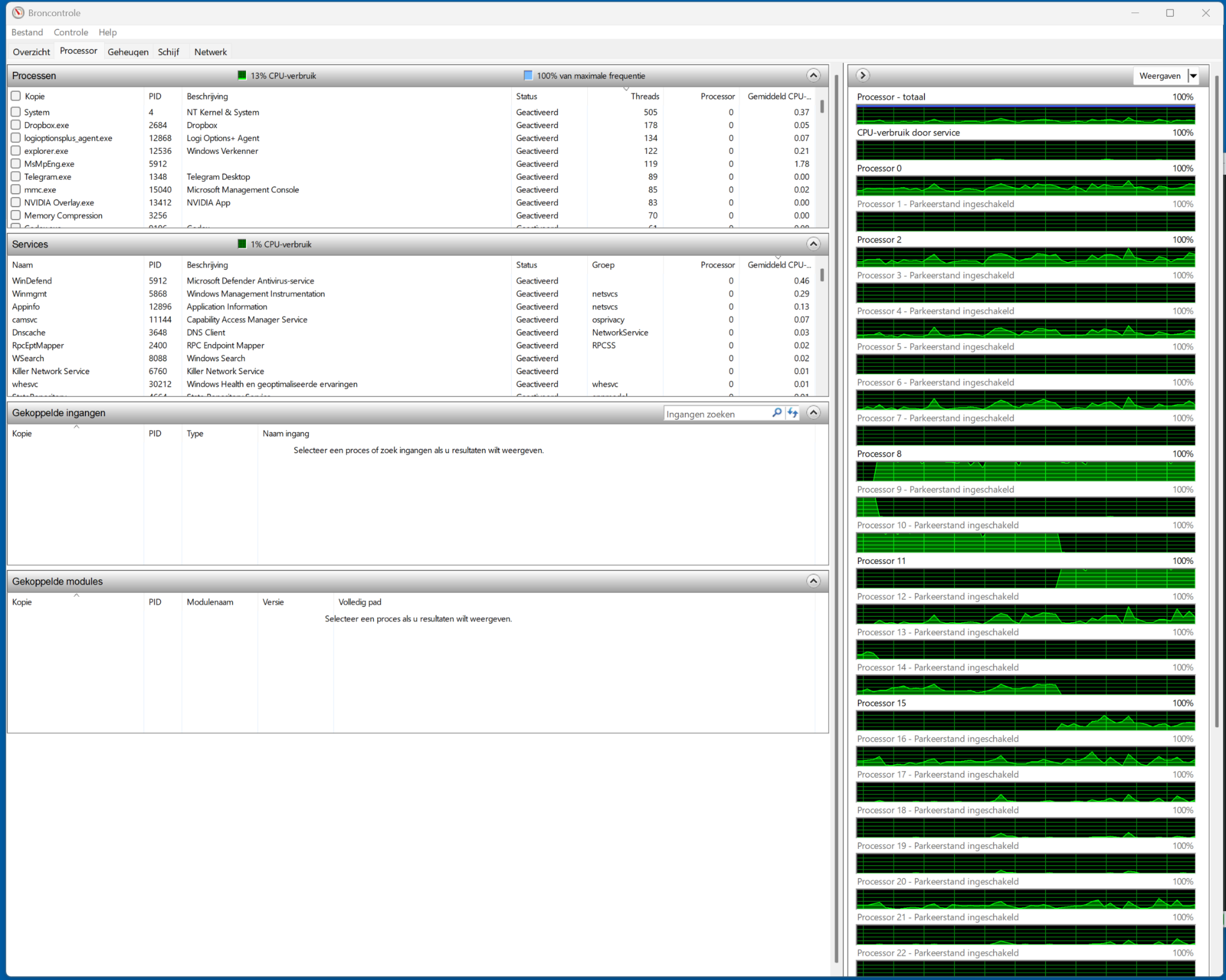 Resource Monitor memory