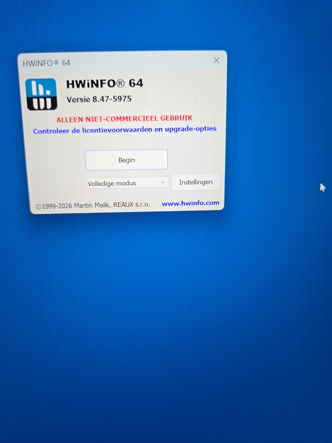 HWiNFO64 warning
