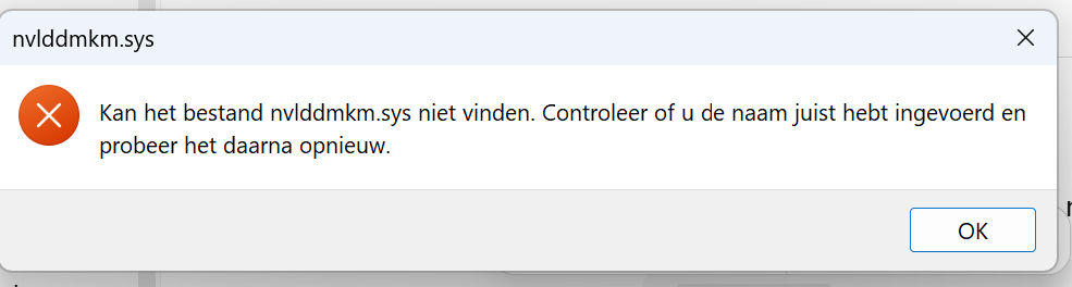 NVIDIA driver not found